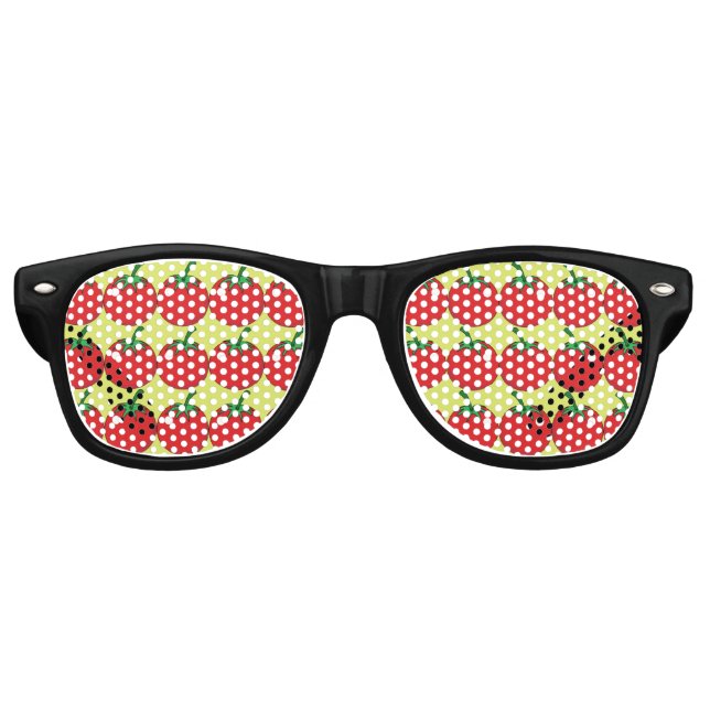 Gafas De Fiesta Retro Tomate Rojo (Anverso)