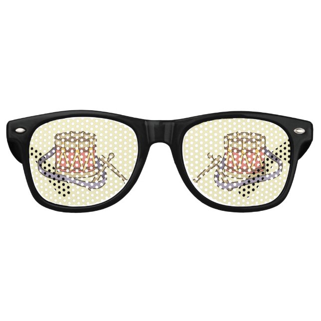 Gafas De Fiesta Retro Toy Drum (Anverso)