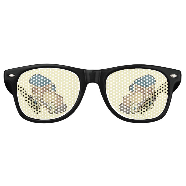 Gafas De Fiesta Retro Tren de juguete (Anverso)
