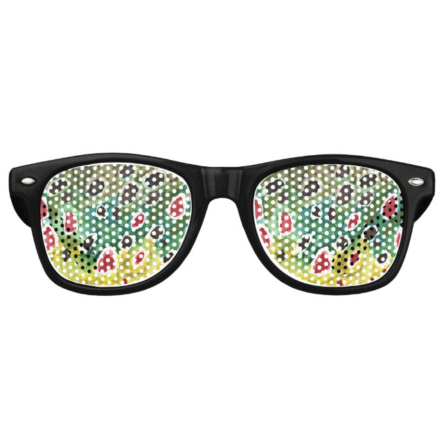 Gafas De Fiesta Retro Trout Fisherman (Anverso)