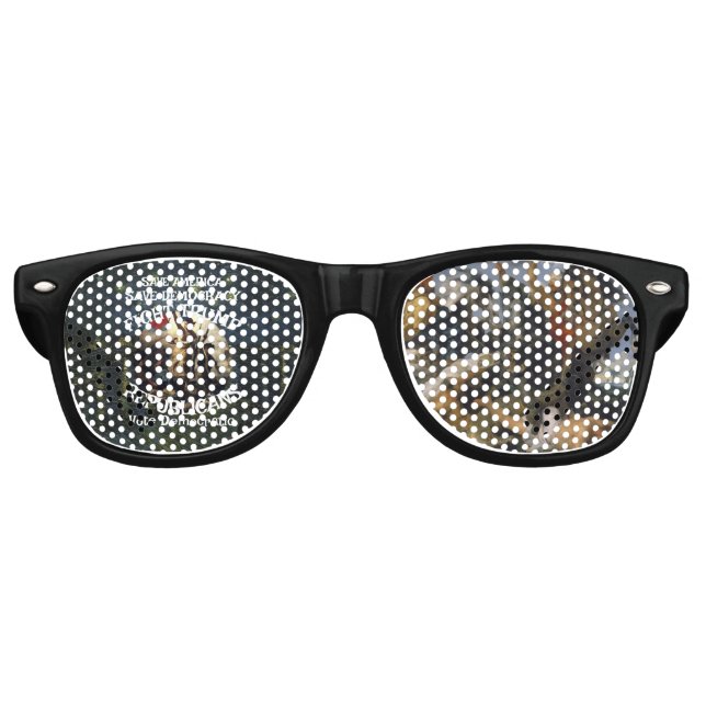 Gafas De Fiesta Retro Trump (Anverso)