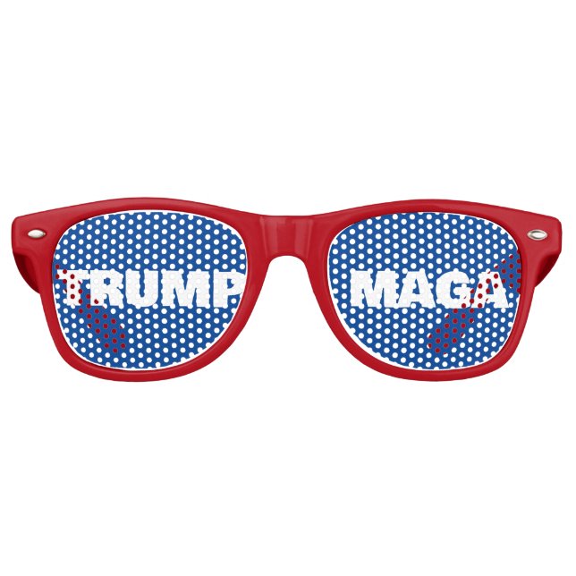 GAFAS DE FIESTA RETRO TRUMP MAGA (Anverso)