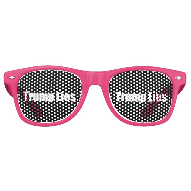 Gafas De Fiesta Retro Trump Miente (Anverso)