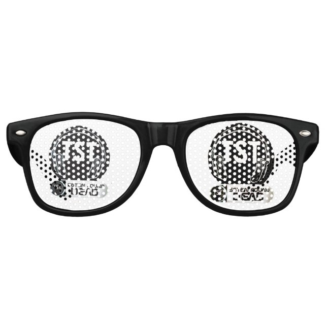 Gafas De Fiesta Retro TST Satan encontró sombras Fiestas muertas, negro (Anverso)