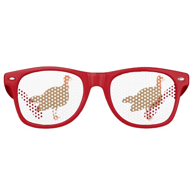 Gafas De Fiesta Retro Turquía marrón (Anverso)