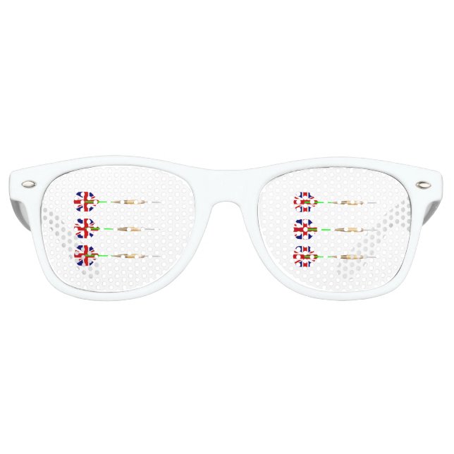 Gafas De Fiesta Retro UK Darts (Anverso)