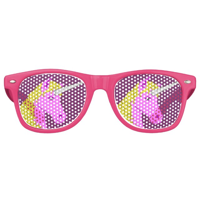 Gafas De Fiesta Retro Unicornio (Anverso)