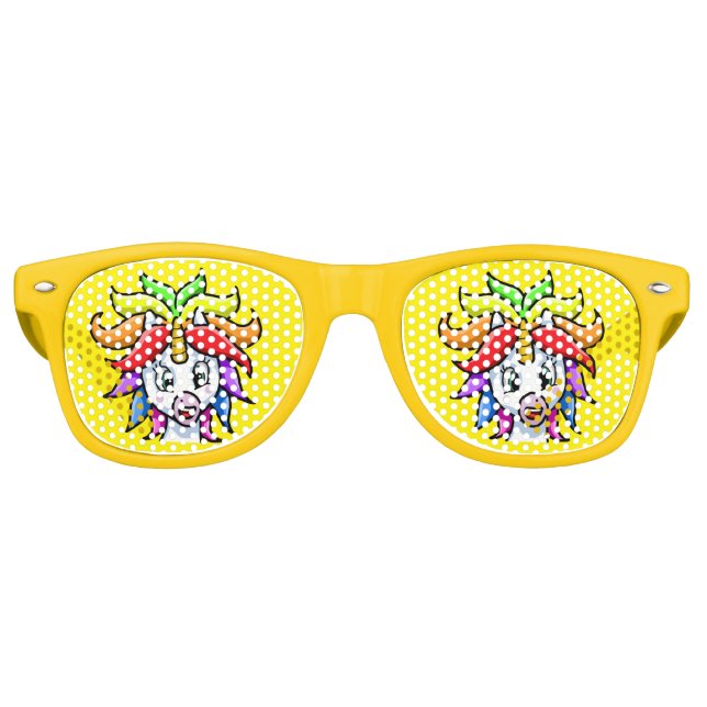 Gafas De Fiesta Retro Unicornio (Anverso)