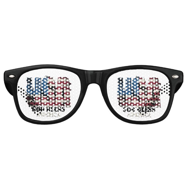 Gafas De Fiesta Retro USA Party Sunglasses (Anverso)