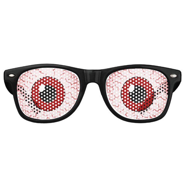 Gafas De Fiesta Retro Venas Rojas Vampiro Ojos Halloween Fistume (Anverso)