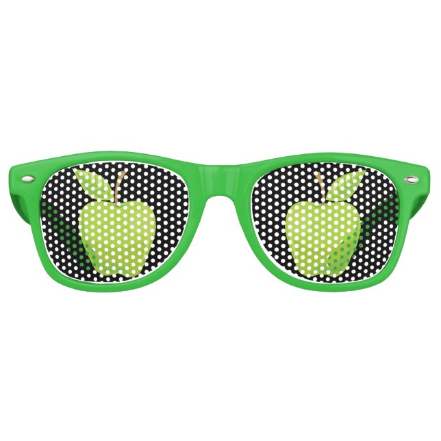 Gafas De Fiesta Retro Verde manzana (Anverso)