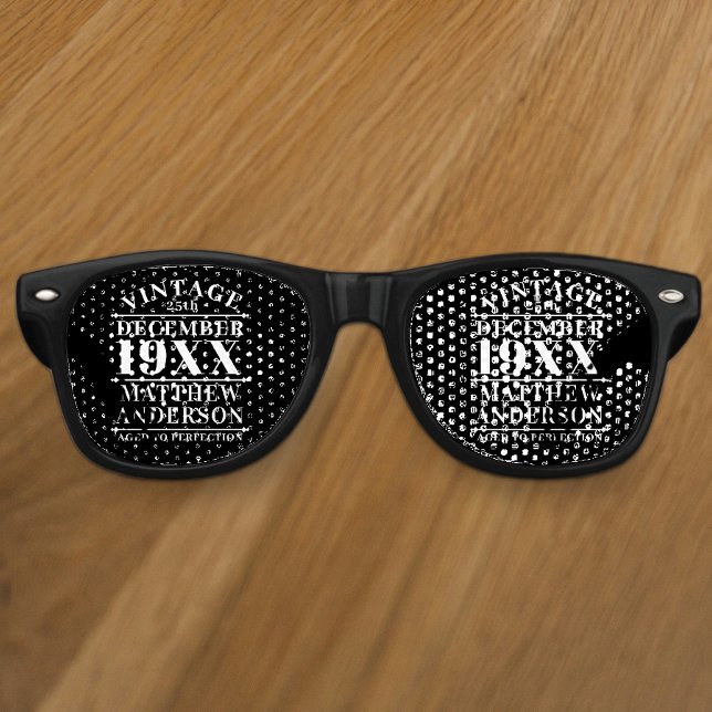 Gafas De Fiesta Retro Viñeta personalizada de edad avanzada a perfección (Subido por el creador)
