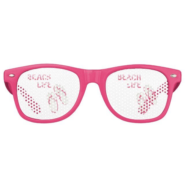 Gafas De Fiesta Retro Volteo de Beach Life (Anverso)