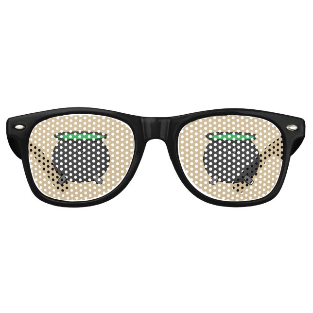 Gafas De Fiesta Retro Witch Cauldron (Anverso)