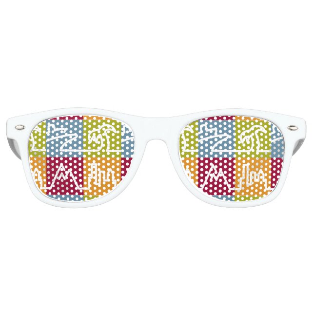 Gafas De Fiesta Retro World Travel Holding (Anverso)