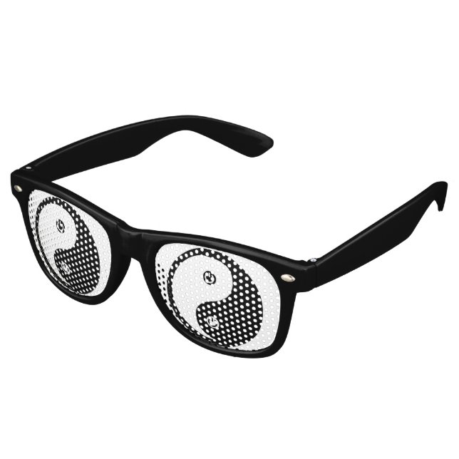 Gafas De Fiesta Retro Yin Yang Power (Ángulo)