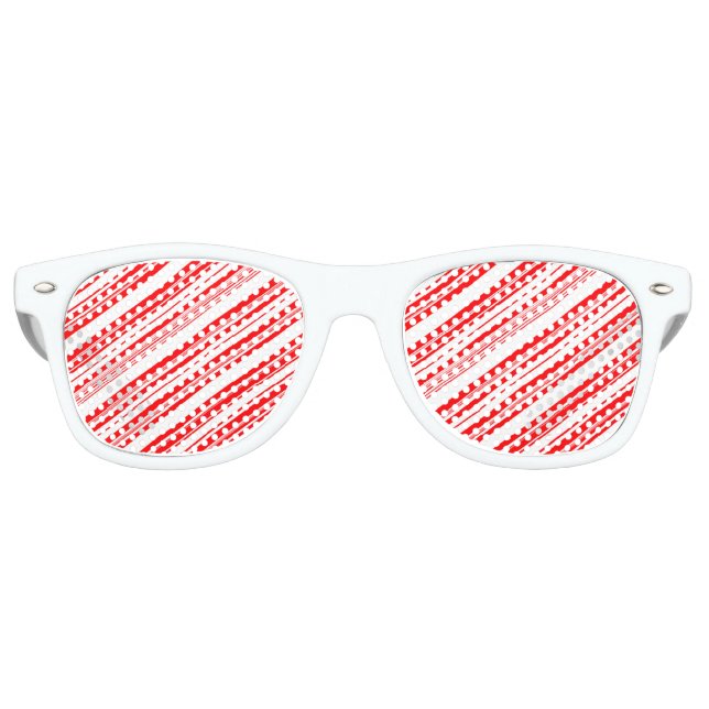 Gafas De Fiesta Retro Yule Guay Candy Cane para Donaldus (Anverso)