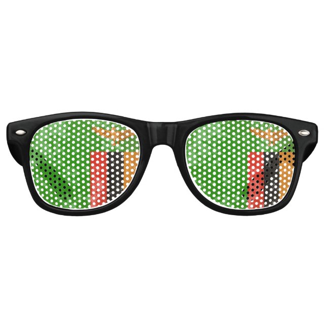 Gafas De Fiesta Retro Zambia (Anverso)