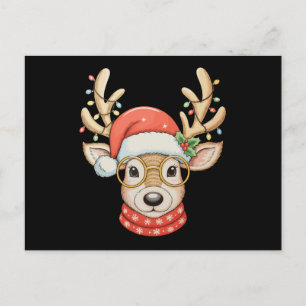 Gafas de Luces de Navidad Renoce Santa Sombrero