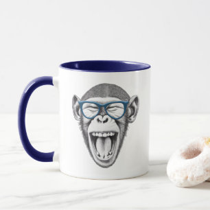 Gafas de mono, tazas de los amantes de los monos