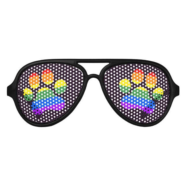 Gafas de Novedad de hojas de arcoiris (Anverso)