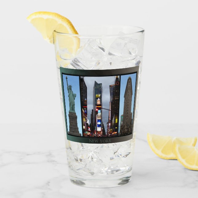 Gafas de Nueva York personalizadas para recuerdos  (Anverso (hielo))