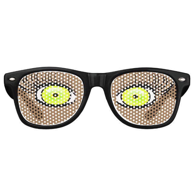 Gafas de ojos de animal amarillo (Anverso)
