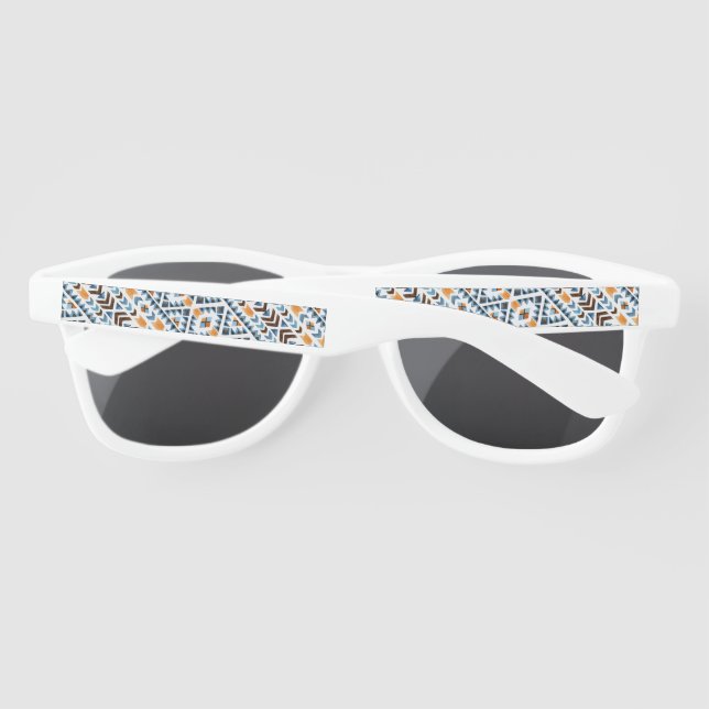 Gafas De Sol Adorable patrón azteca acuarela (Reverso)