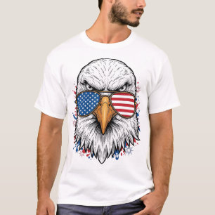 Gafas de sol águila patriótica Camiseta vector vin