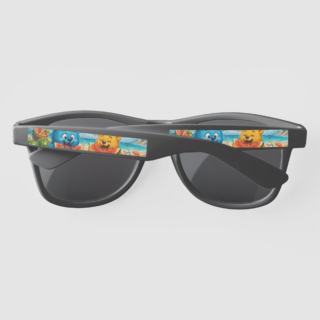 Gafas De Sol Amigos Monstruos Lindos Acento de Personaje Platea (Reverso)