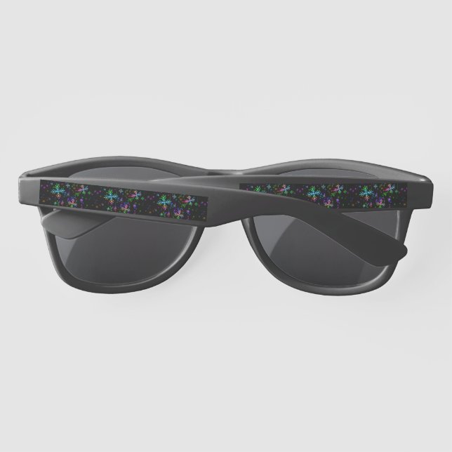 Gafas De Sol Atmósfera navideña festiva y animada de SlipperyJo (Reverso)