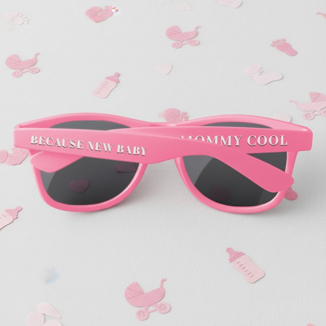 Gafas de sol Baby Shower Funny Mommy Guay (Because new baby. Fun gift for the new mom)
