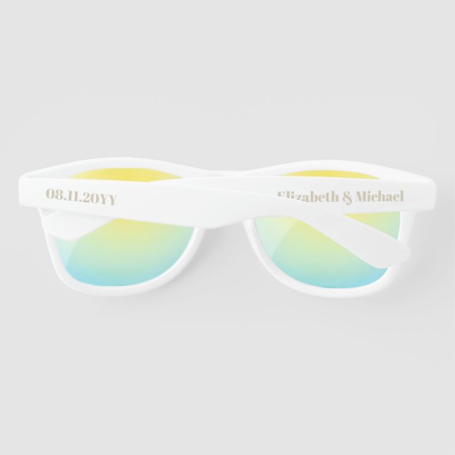 Gafas De Sol Bacehelorette, Boda personalizada del partido nupc (Reverso)