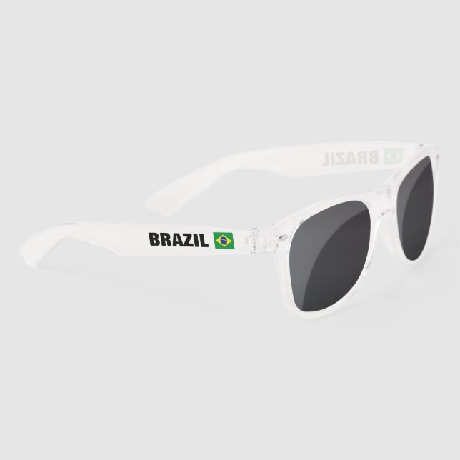 Gafas De Sol Bandera brasileña fiesta personalizado (Derecha)