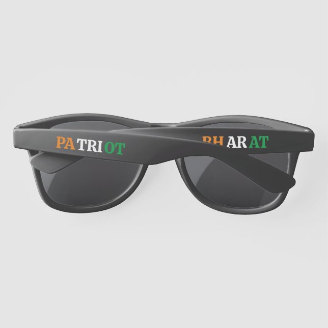 Gafas De Sol Bharat Black Wayfarer (Reverso)