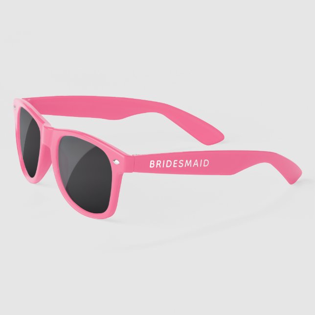 Gafas De Sol Boda divertida Bachelorette Bridesmaid Rosa (Izquierda)