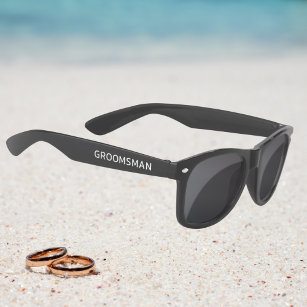 Gafas De Sol Boda Groomsman Personalizado de nombres personaliz