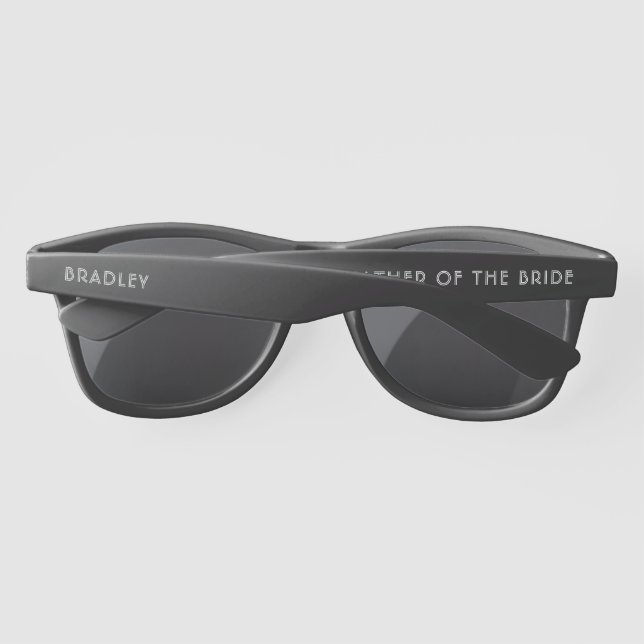 Gafas De Sol Boda Padre De La Novia Moderna Personalizada (Reverso)
