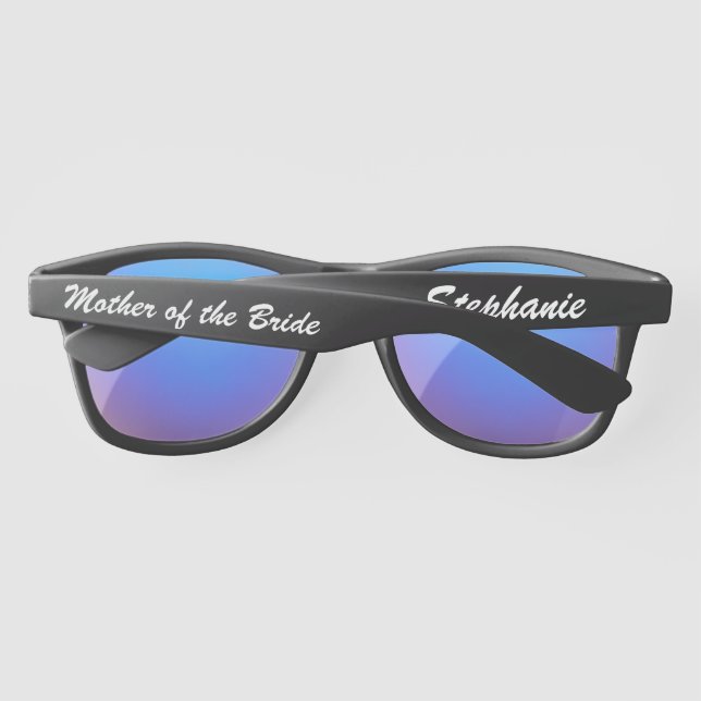 Gafas De Sol Boda Personalizado de Bridal Party Plastic SunGlas (Reverso)