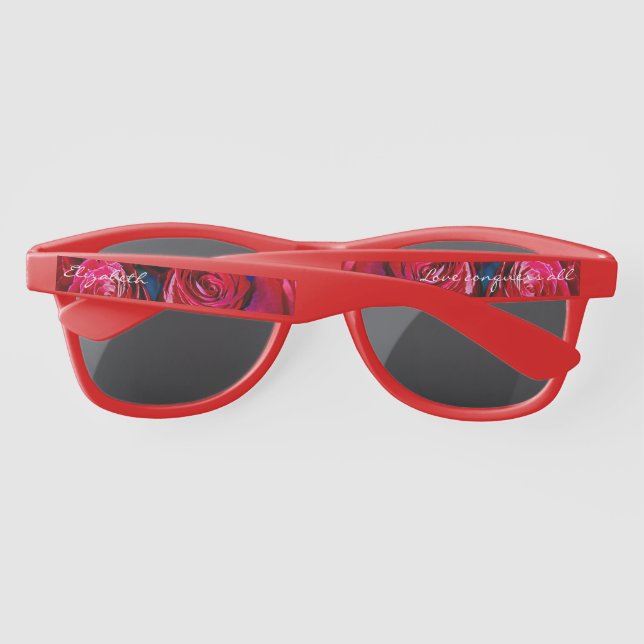 Gafas De Sol Bonito Bunch De Rosas Rojas (Reverso)