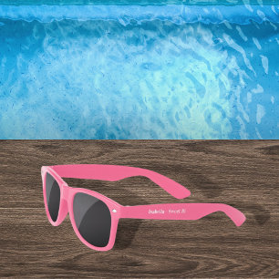 Gafas De Sol Chica de fiesta de cumpleaños rosa