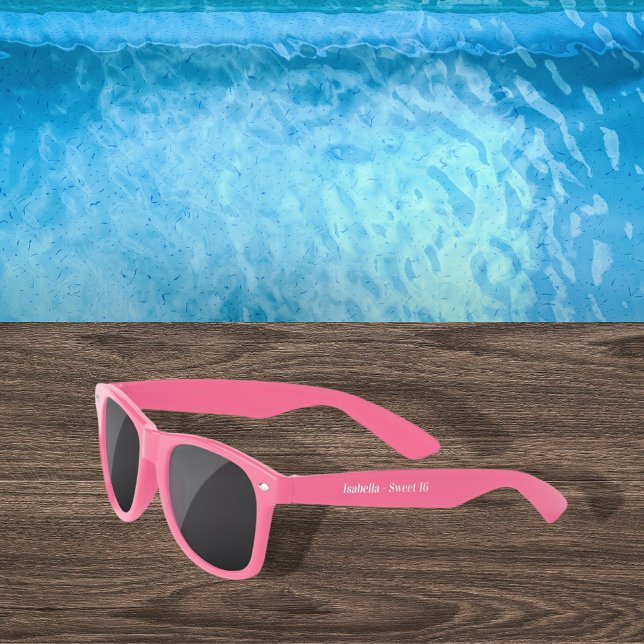 Gafas De Sol Chica de fiesta de cumpleaños rosa (Subido por el creador)