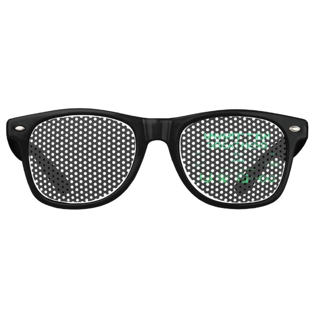Gafas de sol ciberpunk "Grandeza no escrita" (Anverso)