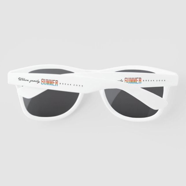Gafas De Sol Coincidencia de vacaciones de verano familiar al a (Reverso)