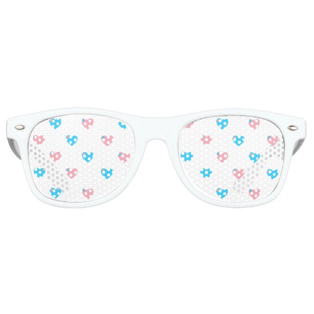Gafas de sol Corazones Orgullo Trans (Anverso)
