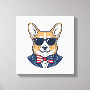 Gafas de sol Corgi Patrióticas Arte Vector Vintage