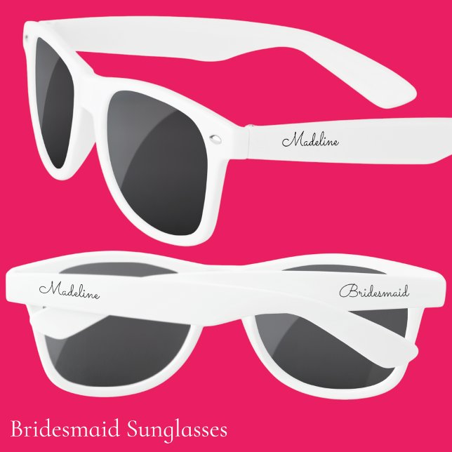 Gafas De Sol Damas de Honor Personalizadas con Nombre Modernas  (Subido por el creador)