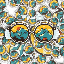 Gafas de sol de aventura | Pegatina de corte por m