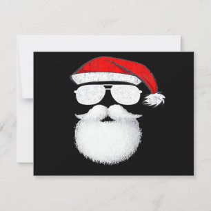 Gafas de sol de cara de Papá Noel con sombrero bar