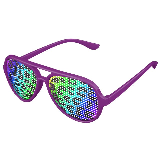 Gafas de sol de Cheetah con arco iris (Ángulo)